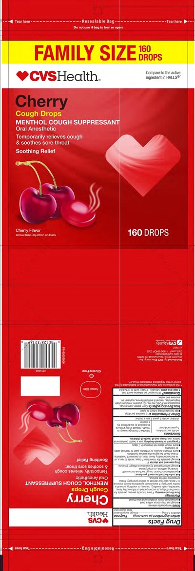 Cvs Cherry 160ct Cough Drops (Cvs Cherry 160ct 60002006 4 20 2022)